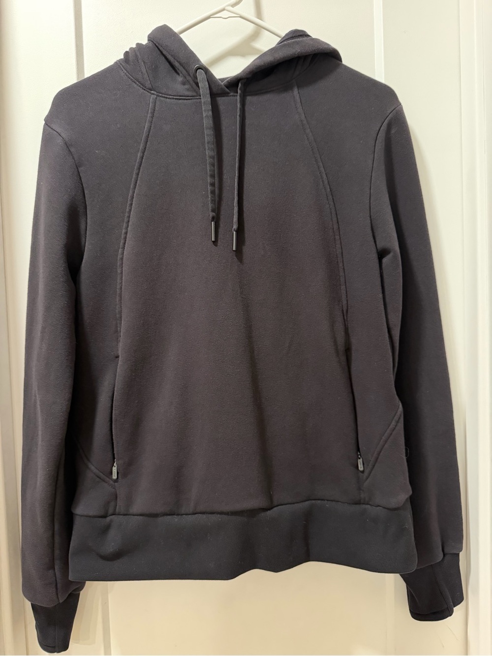 Athleta Classic Pullover Hoodie in black XS